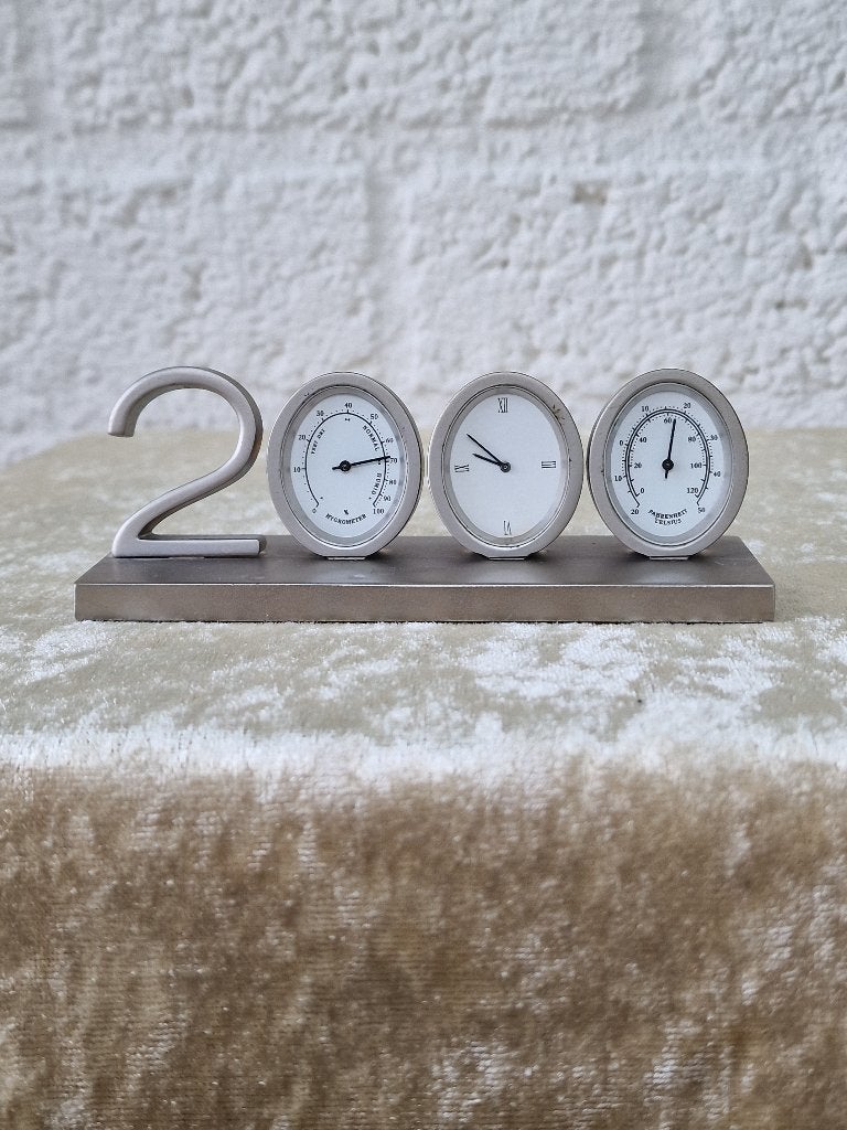 Millennium Weerstation 2000 Klok Thermometer, Ophalen of Verzenden