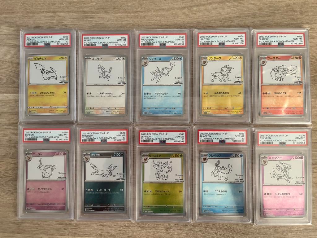 Sequential Pokémon Yu Nagaba PSA 10 complete set, Hobby en Vrije tijd, Verzamelkaartspellen | Pokémon, Ophalen, Zo goed als nieuw