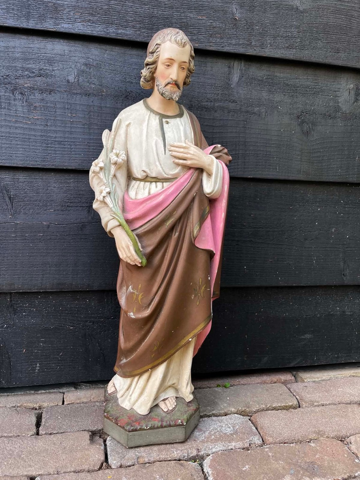 Antiek beeld van Sint Jozef - 52cm, Ophalen of Verzenden