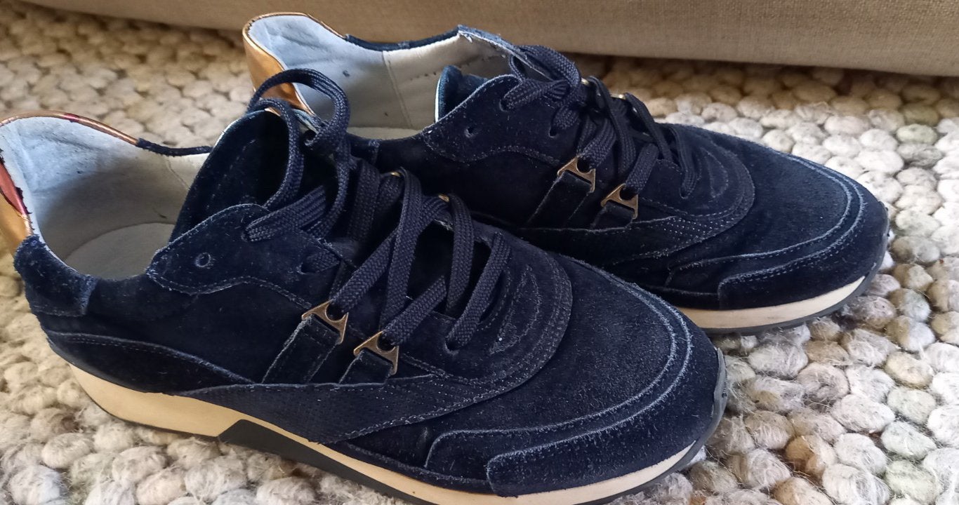 Via Vai suède sneakers maat 39, Blauw, Ophalen of Verzenden, Sneakers of Gympen, Gedragen