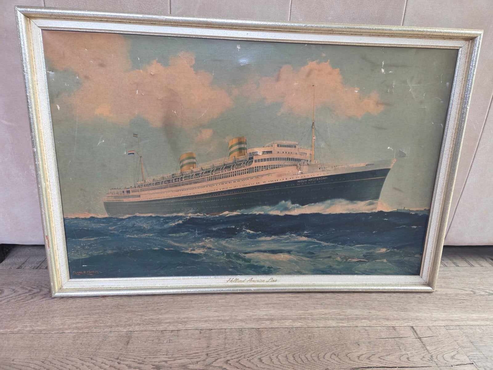 HAL Lijst met print Nieuw Amsterdam Frank H Mason, Ophalen