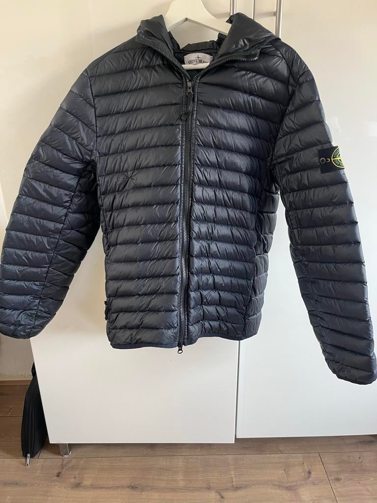 Stone Island jas - Zwart donsjack, Kleding | Heren, Ophalen of Verzenden, Gedragen, Maat 48/50 (M), Zwart