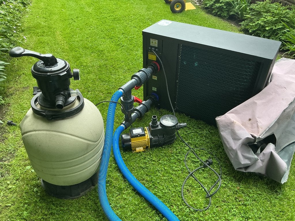 Fairland zwembadverwarmings pomp met toebehoren, Ophalen, Zo goed als nieuw, Zwembadpomp