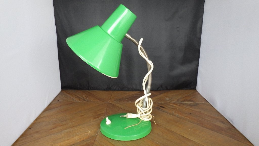 mooie groene jaren '70 bureaulamp, Bureaulamp, Gebruikt, Overige merken, Vintage