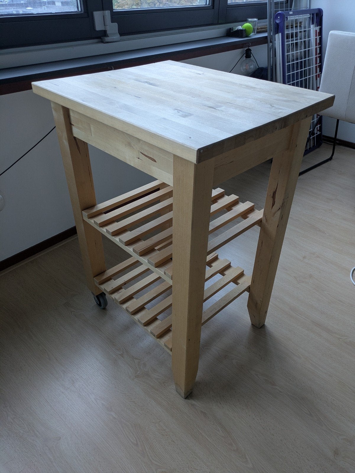 Roltafel/keukentrolley Ikea Bekvam, Ophalen, Rechthoekig, Minder dan 55 cm, 60 cm of meer