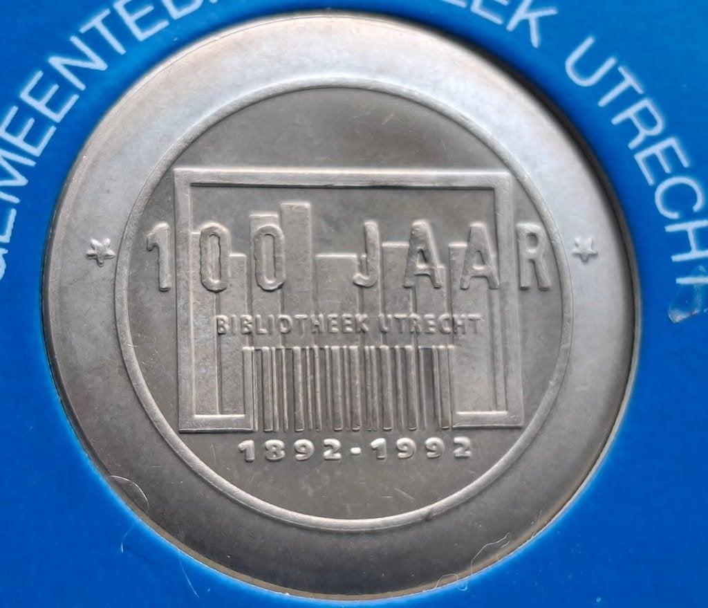 1 Dommetje Utrecht 1992 100 Jaar Bibliotheek Utrecht, Verzenden, Overige materialen, Nederland