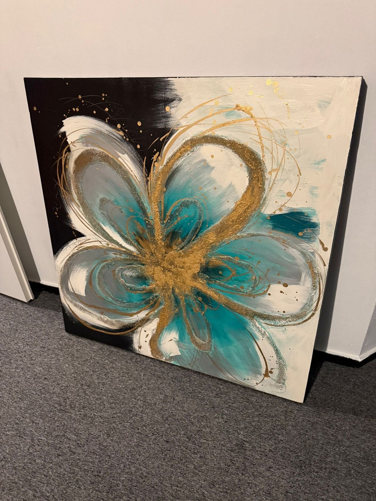 Moderne schilderij 1 bij 1, Ophalen