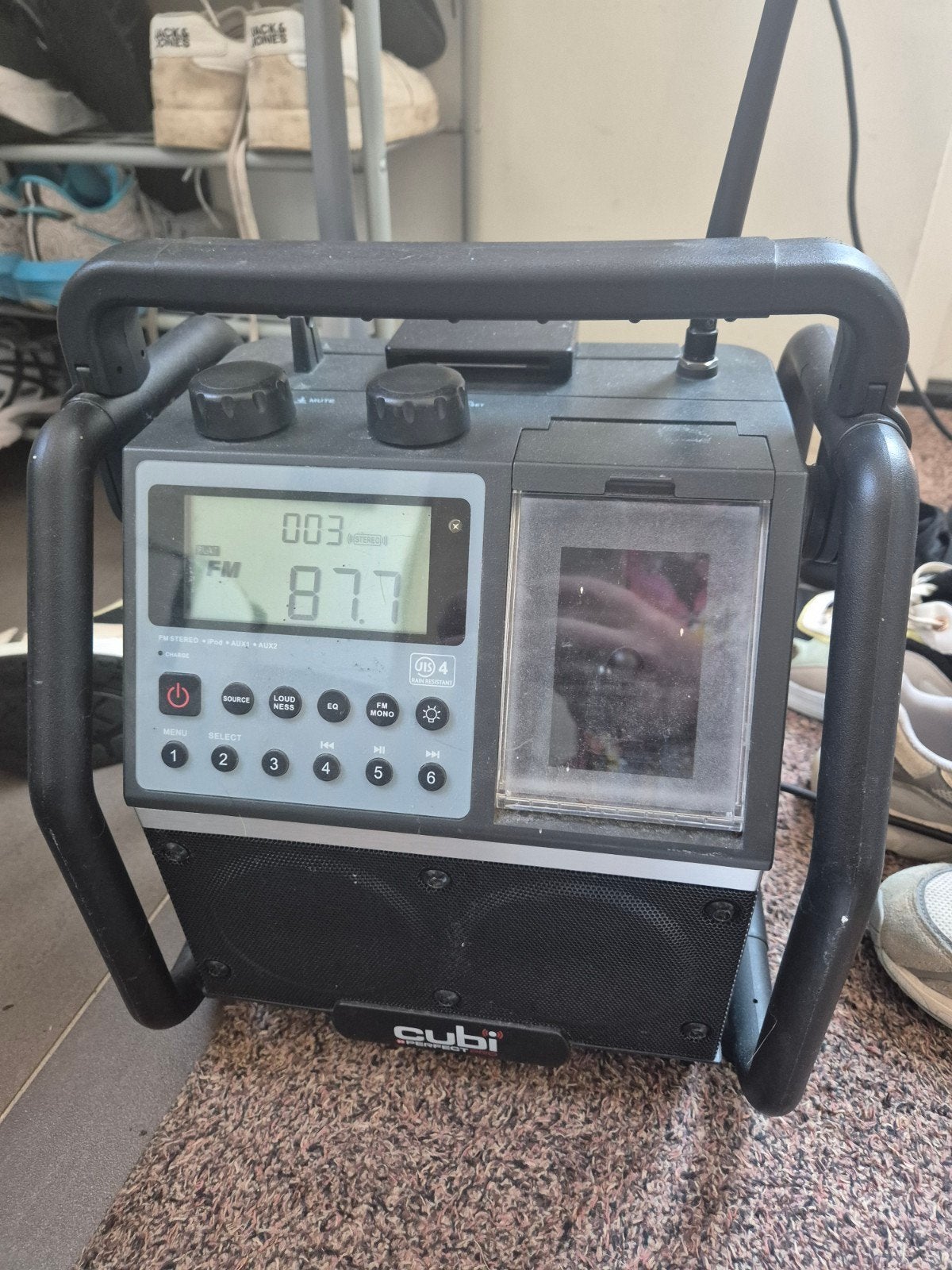 Bouwradio, Audio, Tv en Foto, Radio's, Ophalen, Gebruikt, Bouwradio