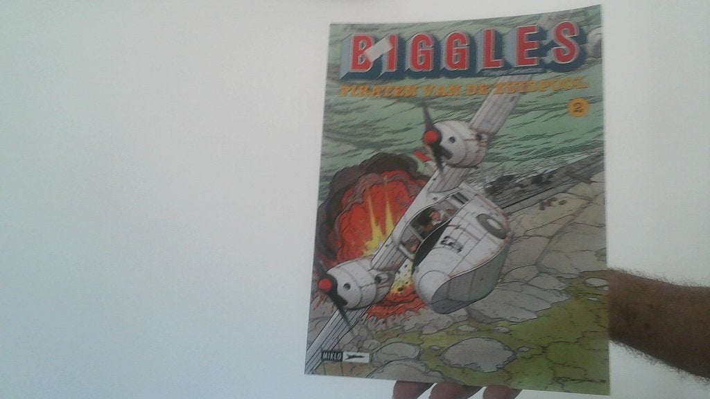 biggles nr 2 piraten van de zuidpool uitgave miklo 1996, Eén stripboek, Ophalen of Verzenden, Zo goed als nieuw
