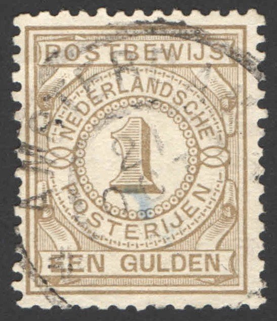 Nederland Postbewijszegel 1 gestempeld 1884, Ophalen of Verzenden, T/m 1940, Gestempeld