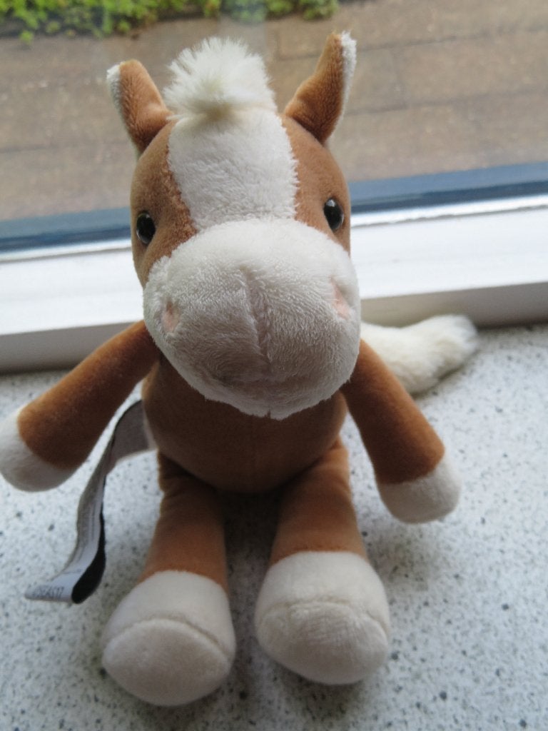 Bruin wit Paard paardje van Ferrero KINDER chocolade, Ophalen of Verzenden, Zo goed als nieuw, Paard, Wasbaar