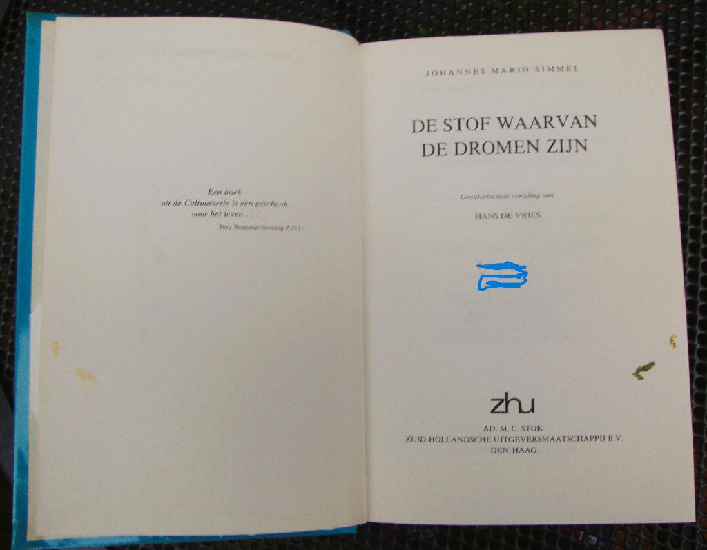 de stof waarvan de dromen zijn / 520 blz - J. Mario Schimmel, Ophalen of Verzenden, Zo goed als nieuw