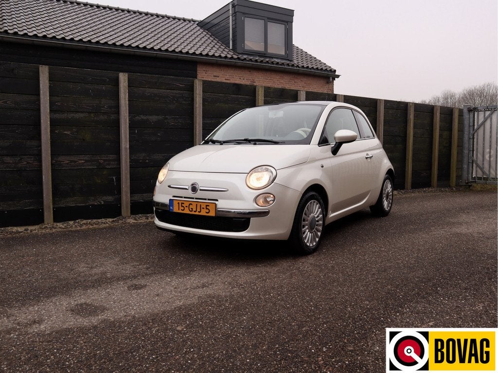 Fiat 500 1.2 Lounge (bj 2008), Voorwielaandrijving, Stof, Gebruikt, 840 kg