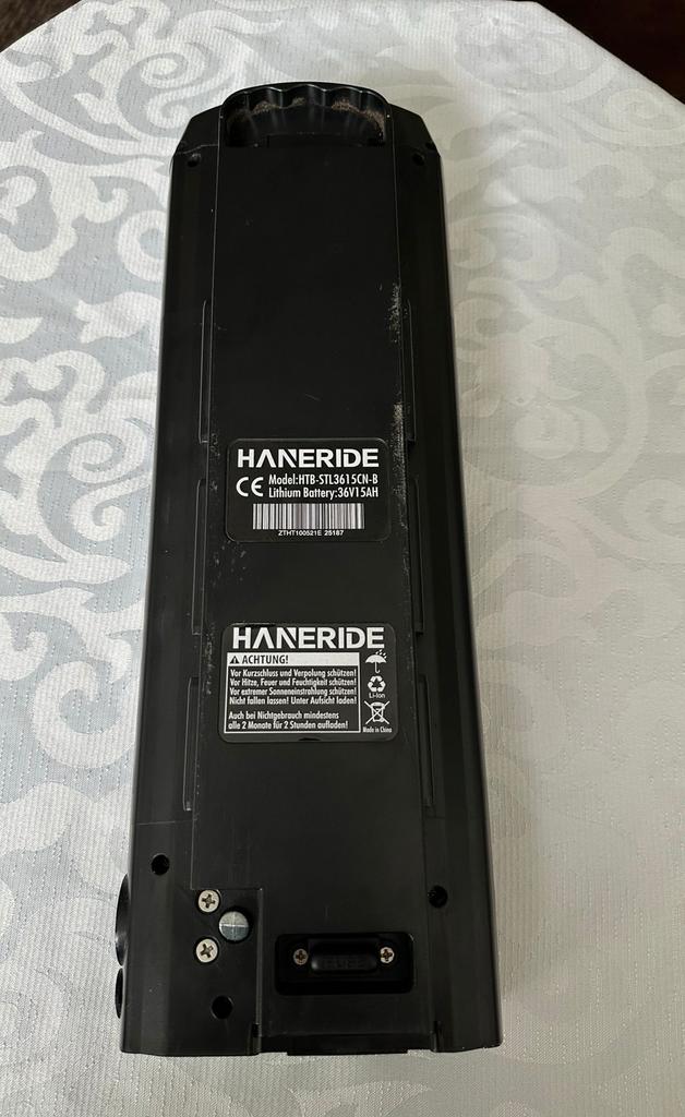 HaneRide E-bike Accu 36V 15Ah - Model HTB-ST13615CN-B, Ophalen, Gebruikt