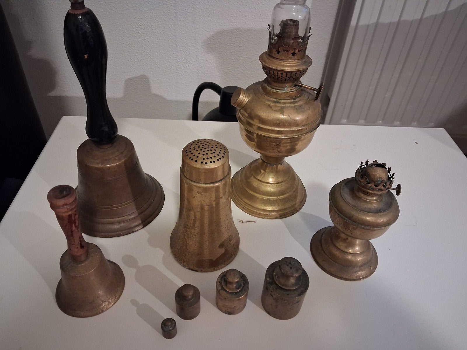 Diverse antieke koperen voorwerpen, Antiek en Kunst, Ophalen of Verzenden