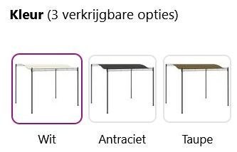 Tuinpaviljoen paviljoen afdak metaal 3x2,5 GRATIS VERZONDEN!, Verzenden, Minder dan 4 meter, Nieuw, Nvt