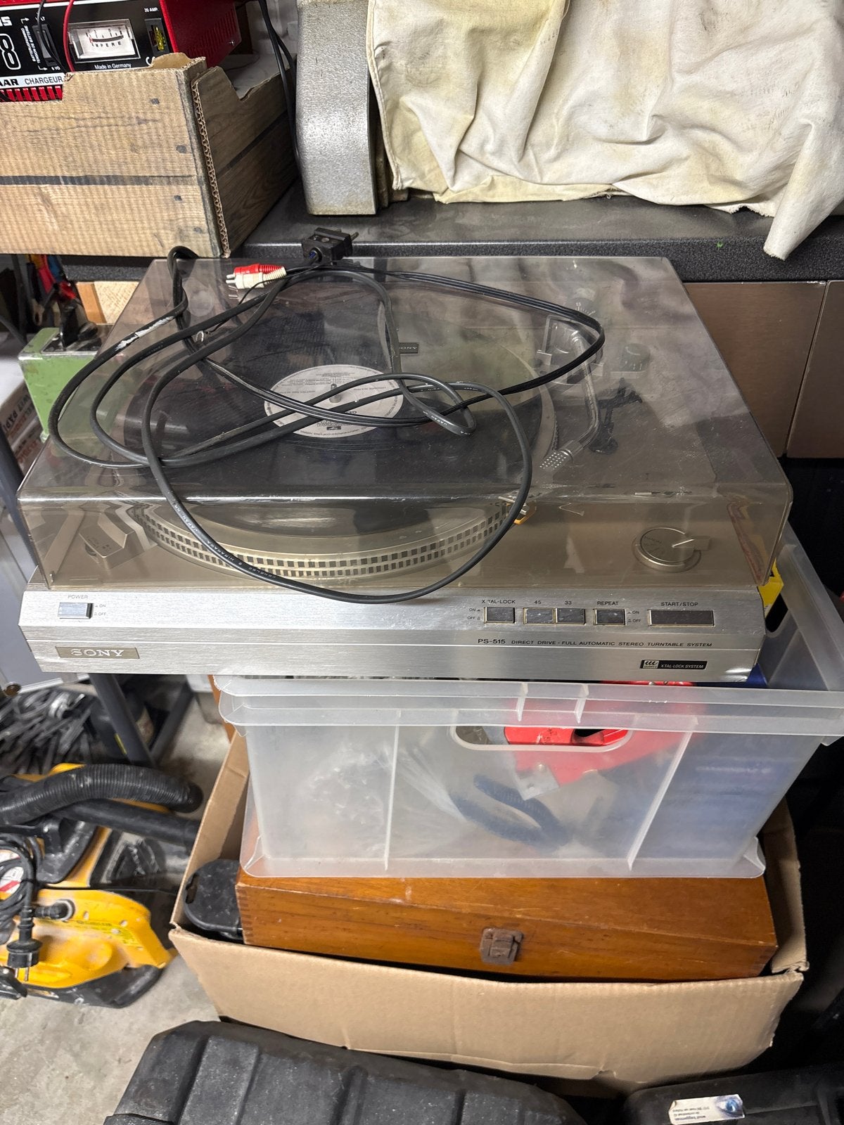 Sony PS-515 Direct Drive Platenspeler - Nagekeken, C, Ophalen of Verzenden, Platenspeler, V
