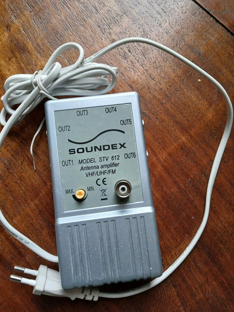 Soundex STV 612 Antenneversterker, Ophalen of Verzenden, Gebruikt, 120 watt of meer, Overige merken