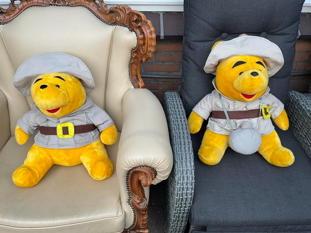 2 zgan, niet kapot, Disney grote Winnie the Pooh safari, Verzamelen, Disney, Ophalen, Winnie de Poeh of vrienden, Zo goed als nieuw
