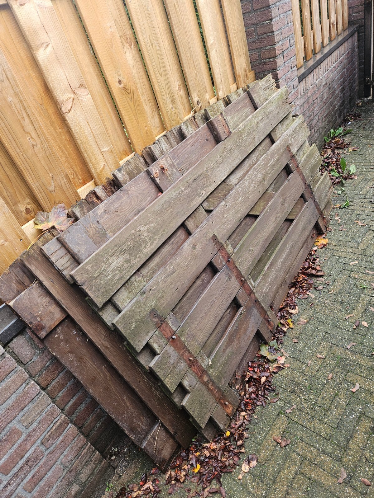 Oude schutting delen, Ophalen, Minder dan 3 meter, Hout, 1 tot 2 meter
