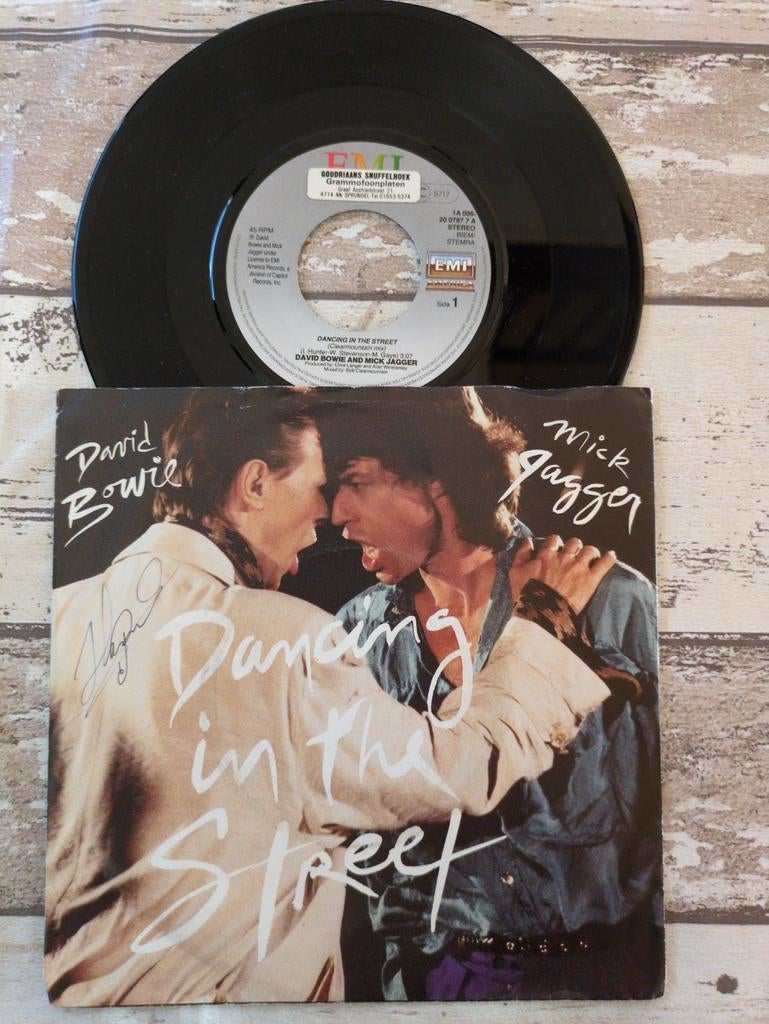 David Bowie & Mick Jagger - Dancing in the Street Single, Ophalen of Verzenden, Gebruikt, 7 inch, Single