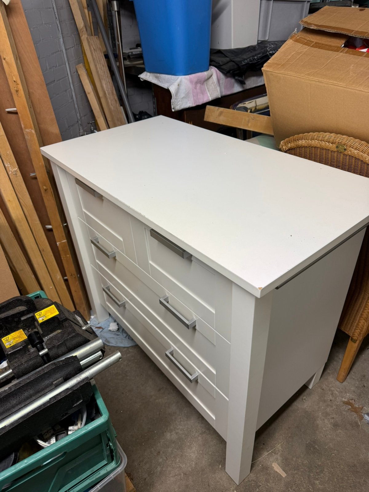 Commode met bijpassende kast en plank met verlichting, Ophalen, 50 tot 70 cm, 90 tot 105 cm, 100 cm of meer