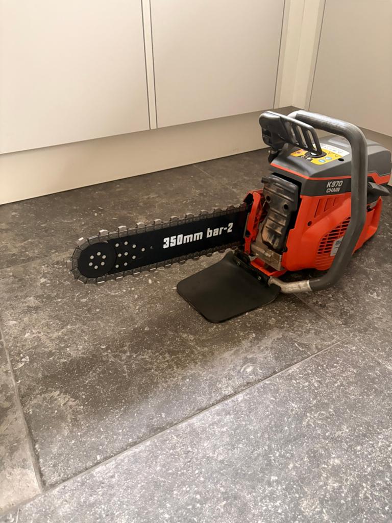 Husqvarnak970  beton/steen kettingzaag, Ophalen of Verzenden, Zo goed als nieuw