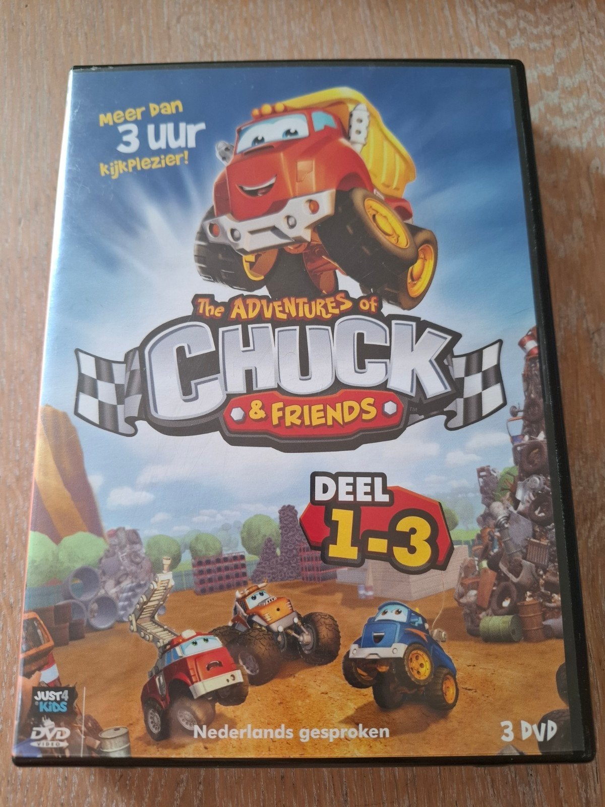 The Adventures of Chuck & Friends Deel 1-3 DVD, Gebruikt, Verzenden, Alle leeftijden, Tv-serie