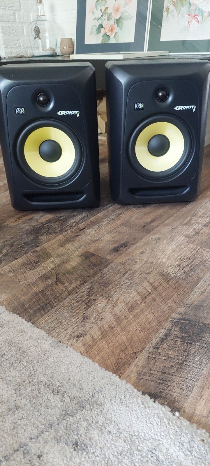 KRK Rokit Speakerset: 2x R6, 2x R8, 1x Subwoofer, Audio, Tv en Foto, Inclusief kabels, Ophalen, Zo goed als nieuw, KRK