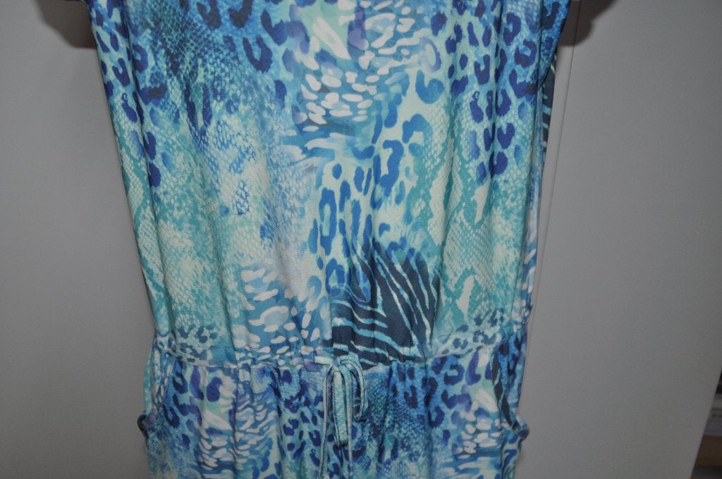 Ad12 Angelle Milan maat XL blauw tinten jurk, Angelle Milan, Blauw, Jurk, Ophalen of Verzenden