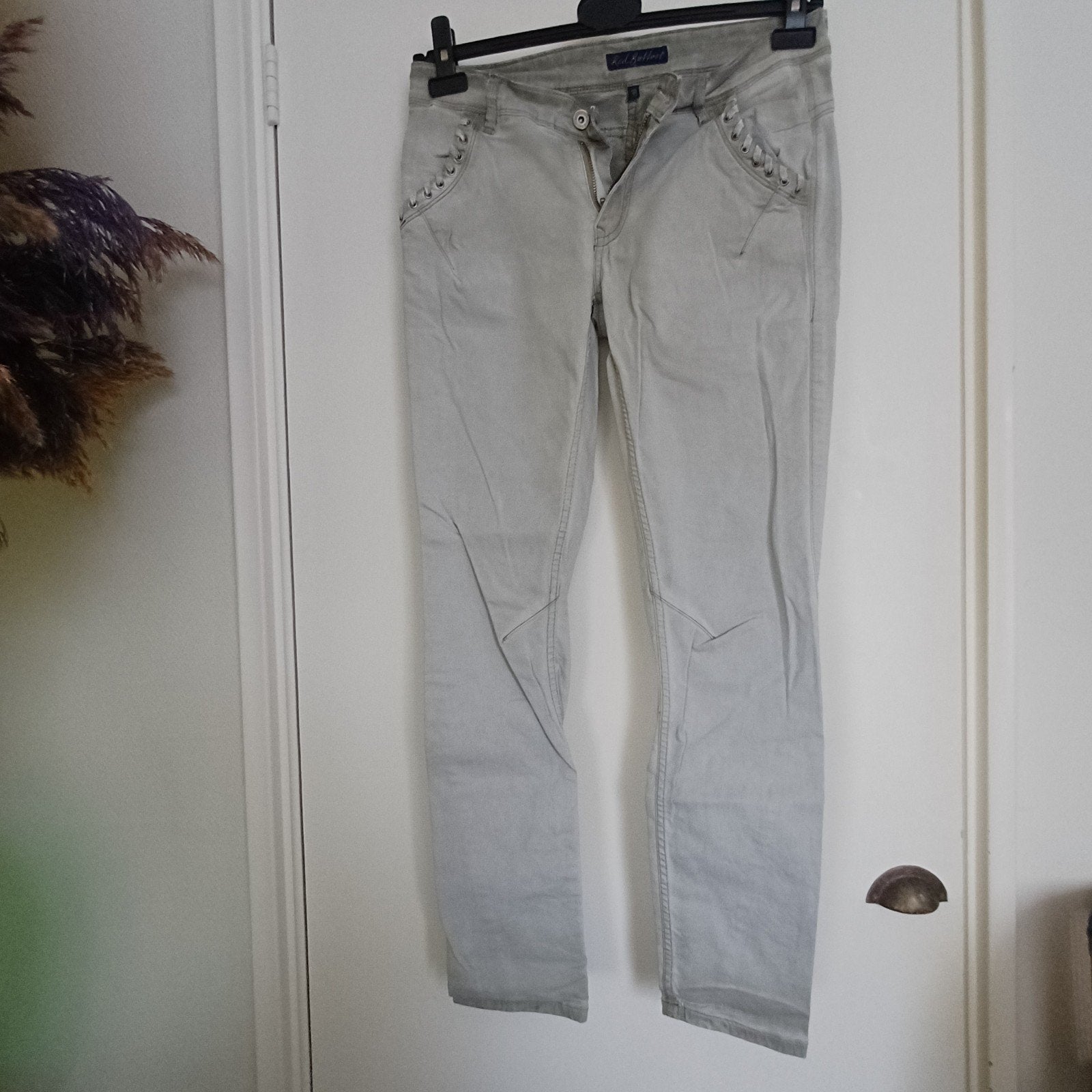 Red Button broek maat 38, Blauw, Ophalen of Verzenden, W30 - W32 (confectie 38/40), Gedragen