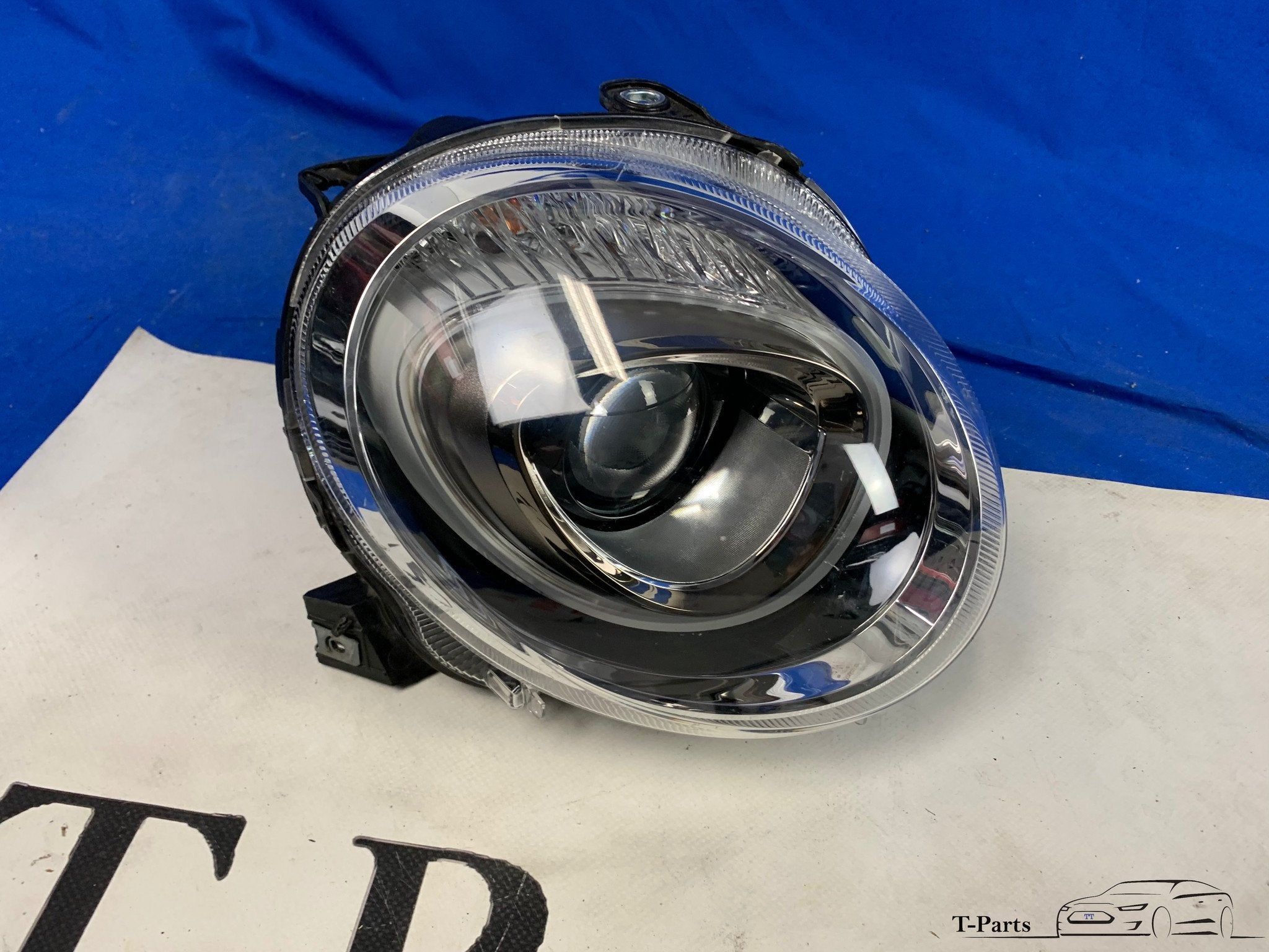 Fiat 500 rechts koplamp lounge 81531201, Gebruikt, Stellantis Europe S.p.A., Ophalen of Verzenden, Info@stellantis.com