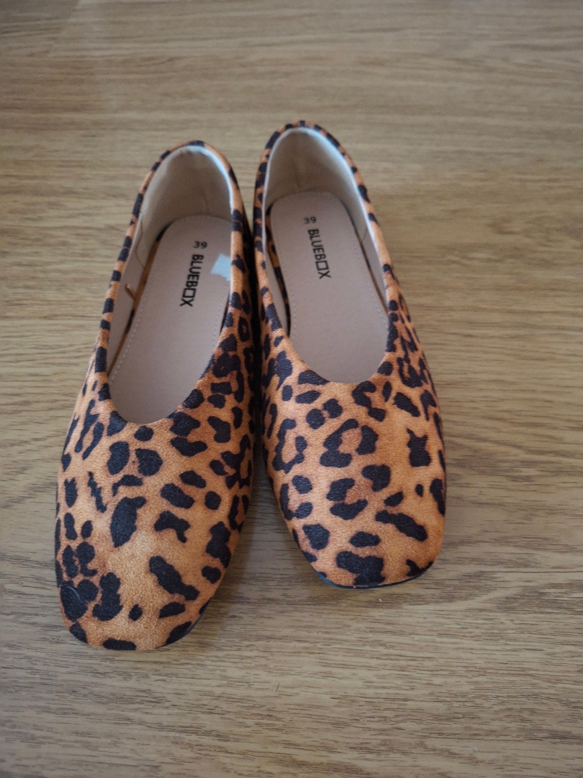 Dames instappers / panter, Blue Box, Bruin, Instappers, Nieuw