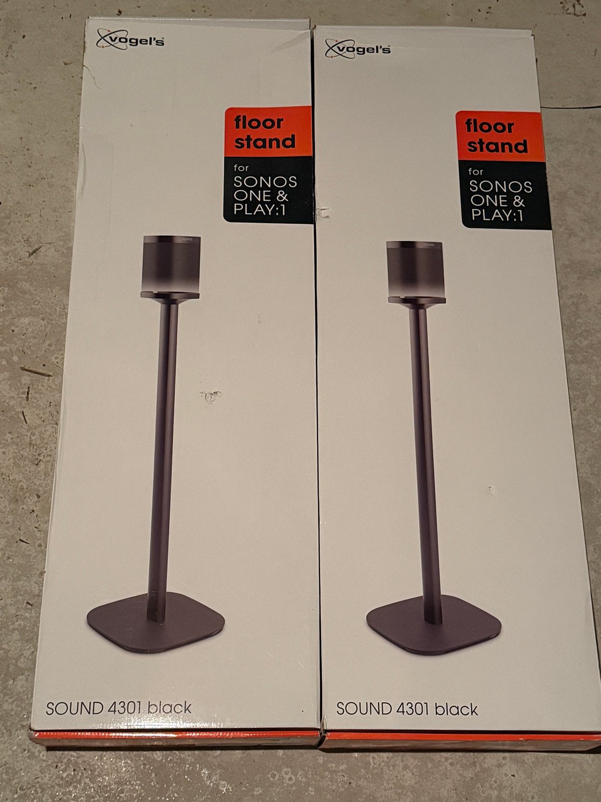 Vogel's SOUND 4301 Vloerstandaard voor Sonos One & Play:1, Ophalen of Verzenden, Nieuw, Overige typen, Overige merken
