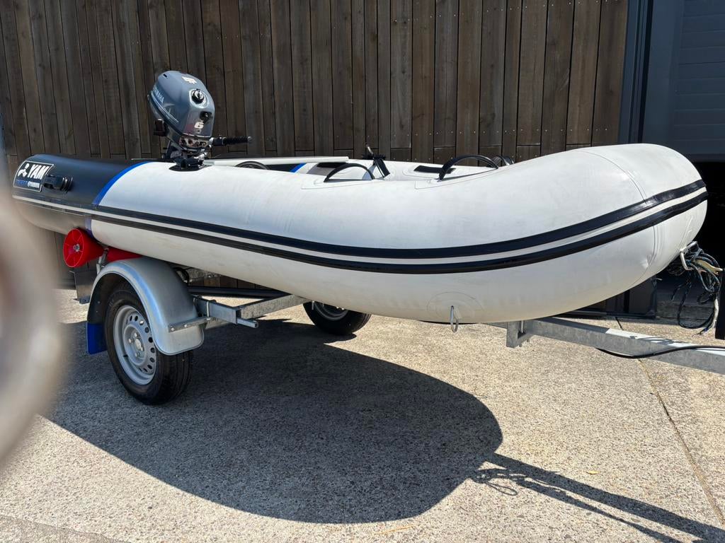 Yamaha Rubberboot 310 s met 6 pk motor, Watersport en Boten, Rubberboten, Zo goed als nieuw, Ophalen of Verzenden