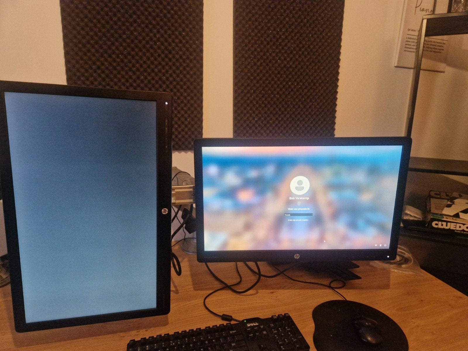PC Monitors + Arm, Ophalen, Gebruikt, DisplayPort, In hoogte verstelbaar