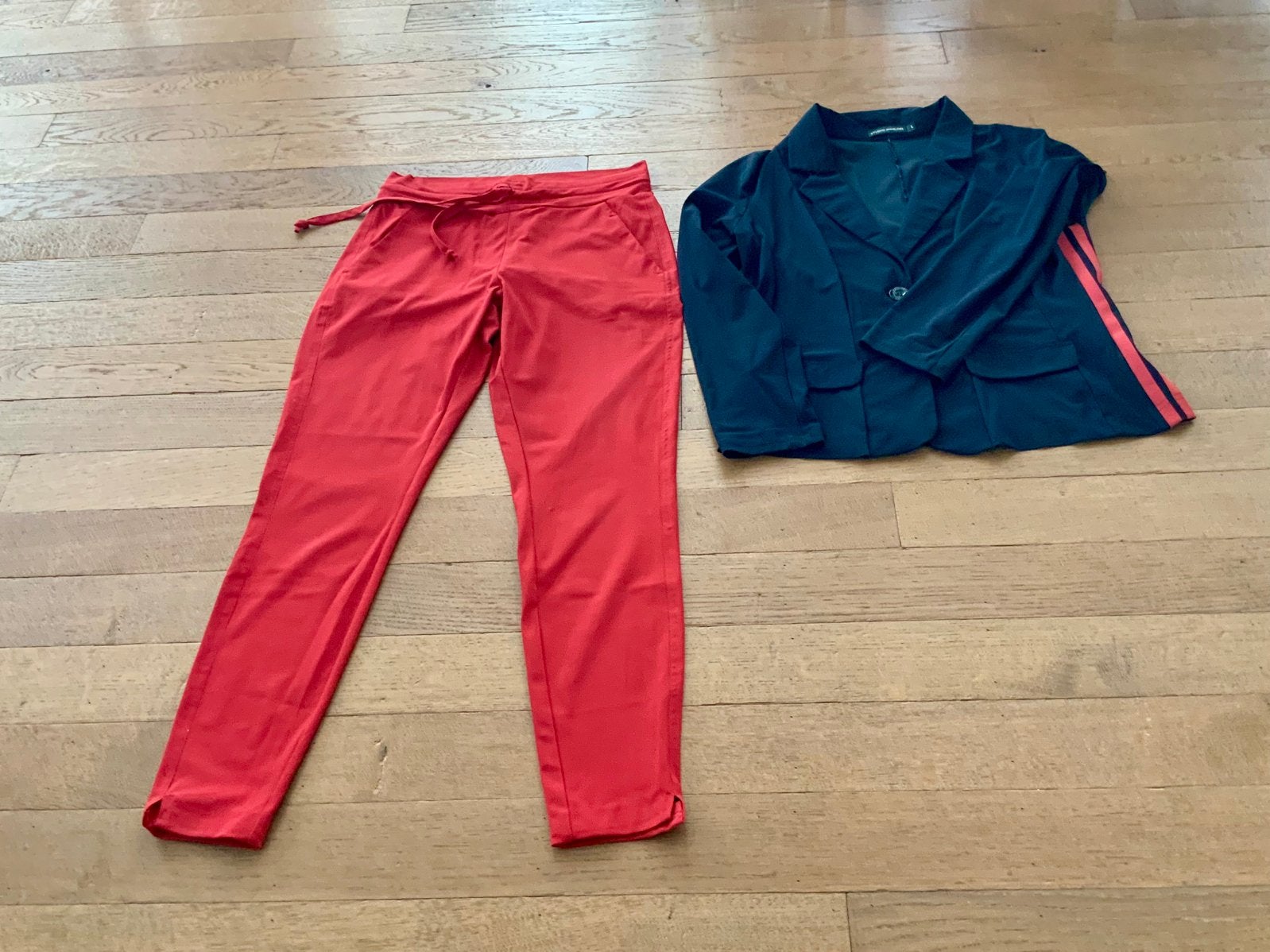 Studio Anneloes broek en jasje maat S en M, Maat 38/40 (M), Blauw, Ophalen of Verzenden, Zo goed als nieuw