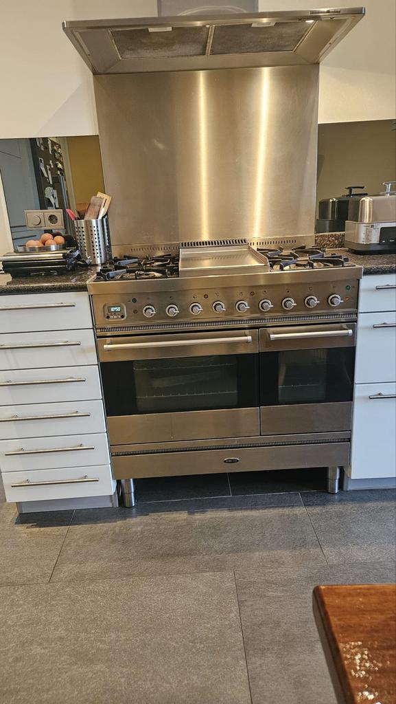 Boretti fornuis met dubbele oven, Ophalen, Gebruikt, 60 cm of meer, Grill