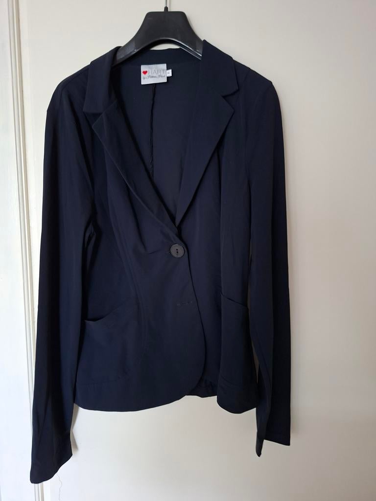 Helene Hart colbert donkerblauw XL, Ophalen of Verzenden, Zo goed als nieuw, Maat 46/48 (XL) of groter, Blauw