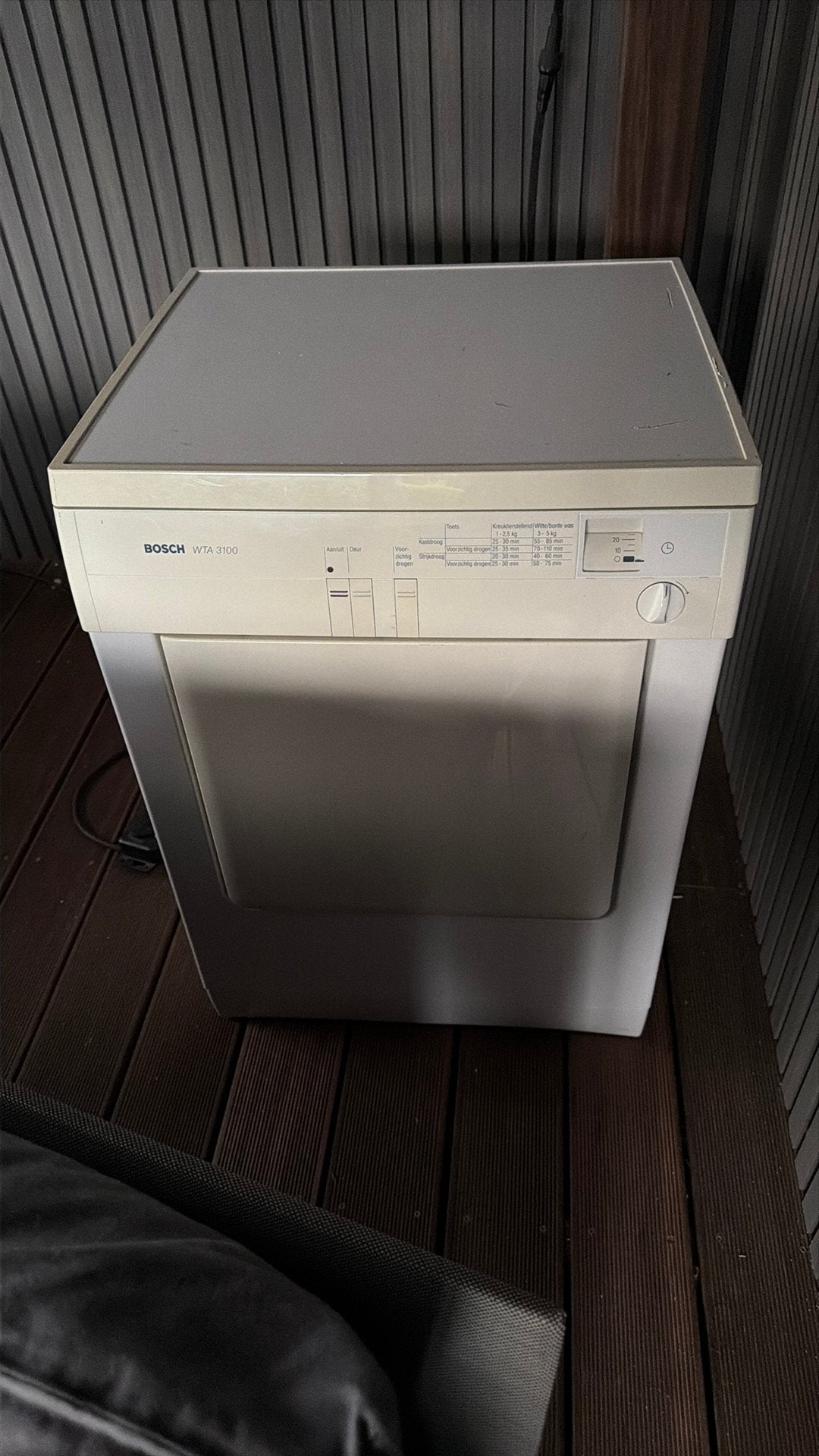 Droger bosch wta 3100, Ophalen, Gebruikt, Luchtafvoer, 4 tot 6 kg