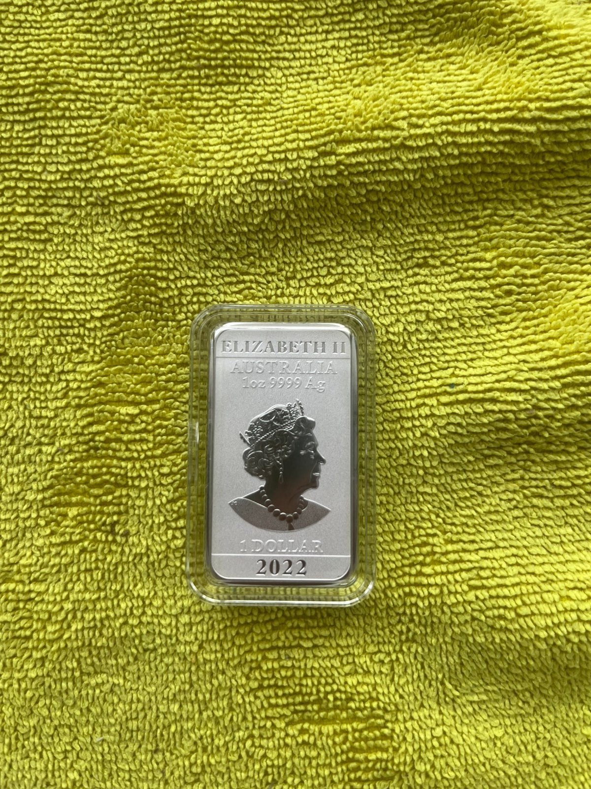 Australië 🇨🇰Dragon 🐉Rectangle 2022. Nog 1, Ophalen of Verzenden, Zilver