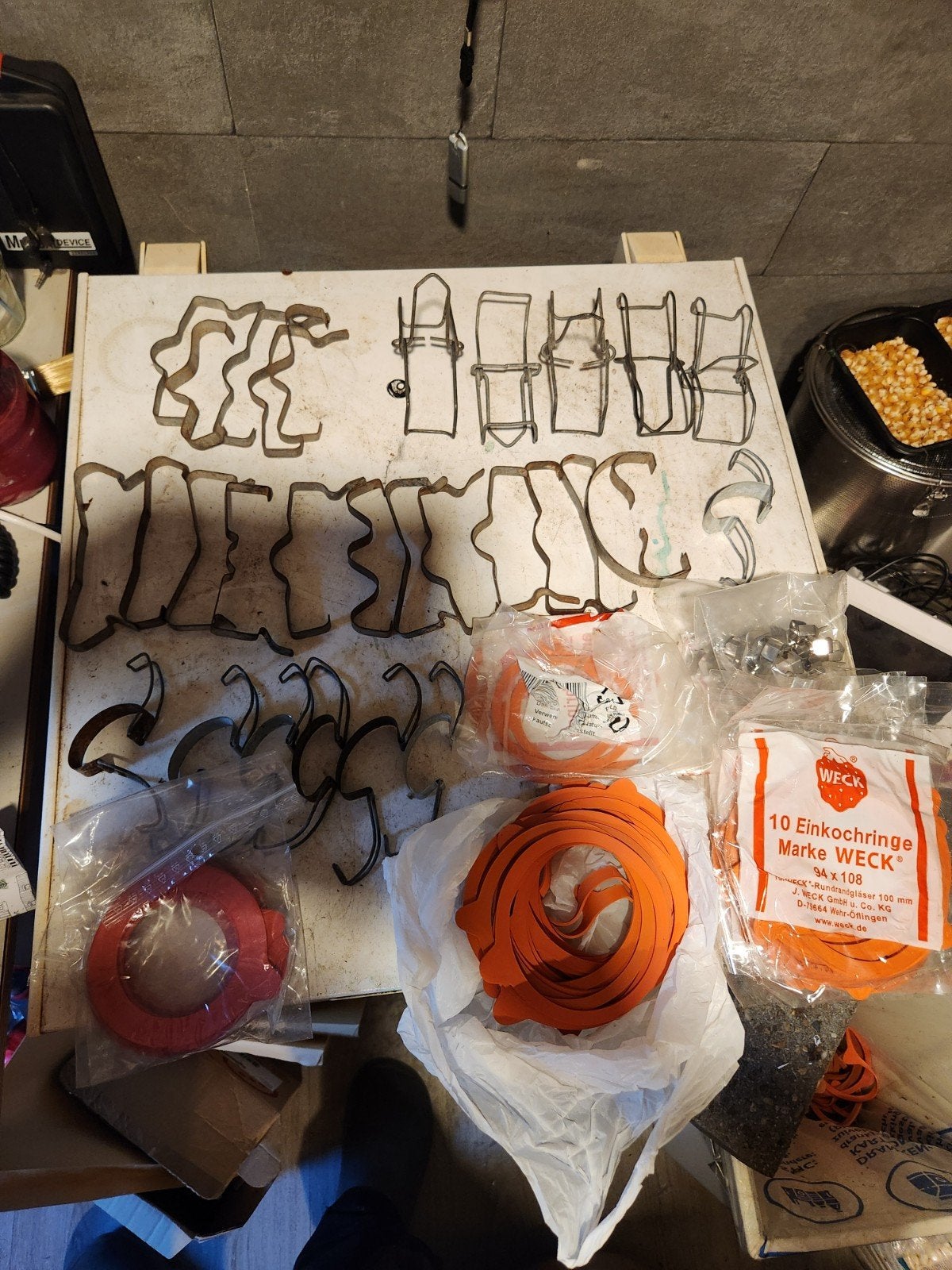 weck klemmen ( ringen zijn al weg), Ophalen of Verzenden, Versiering