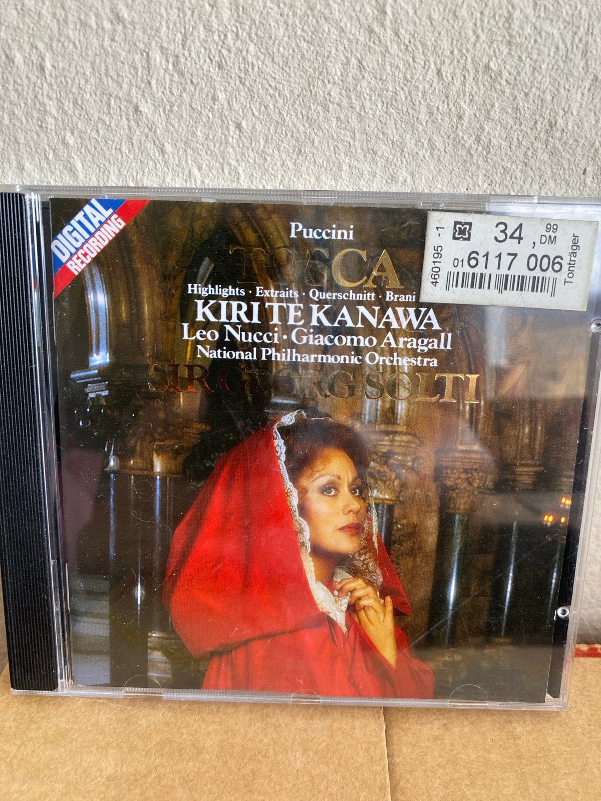 Puccini - Tosca Highlights - Kiri Te Kanawa CD, Cd's en Dvd's, Gebruikt, Overige componisten, Opera of Operette, Ophalen of Verzenden