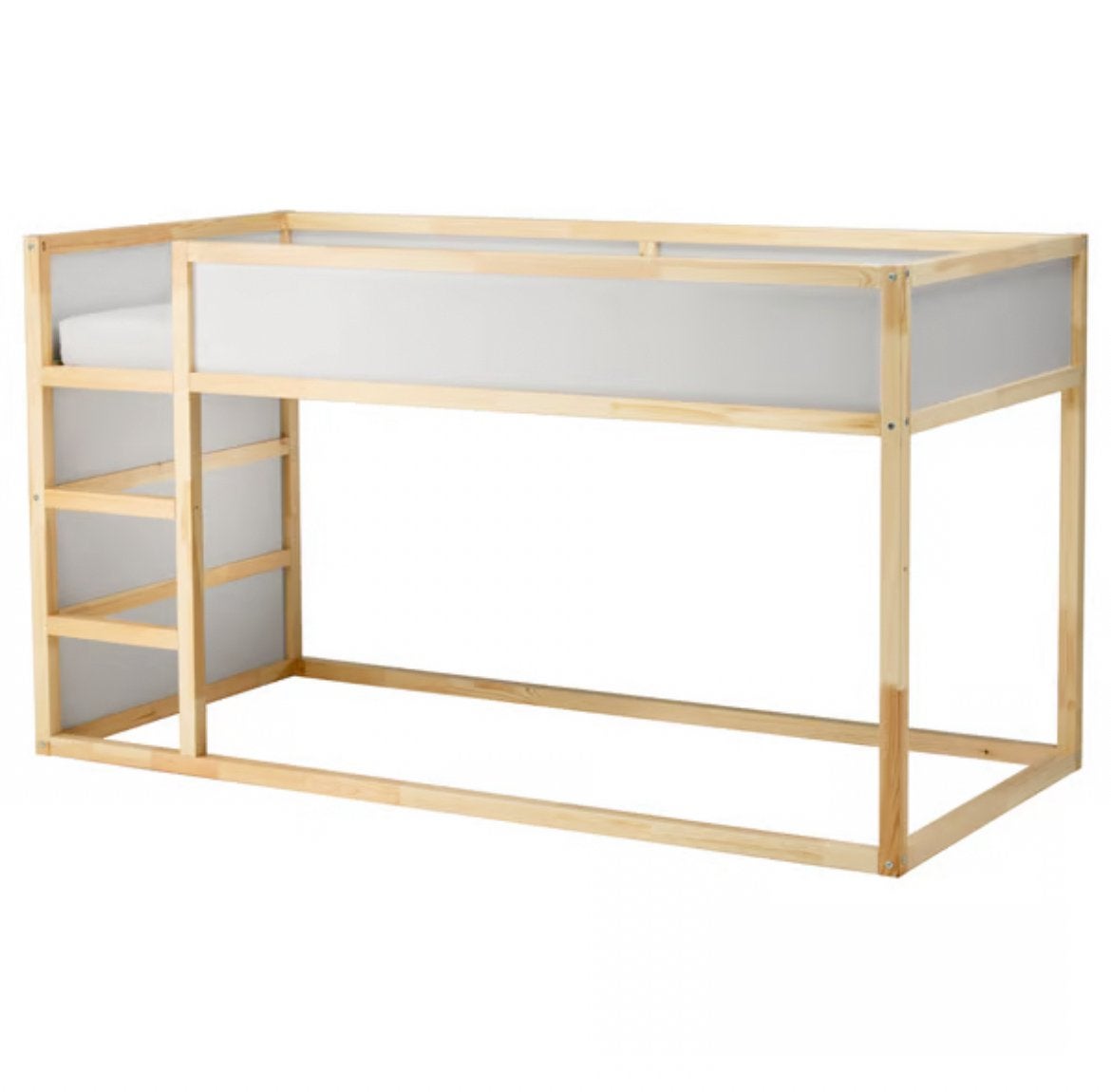 Ikea kantelbaar stapelbed KURA wit € 59,-, Kinderen en Baby's, Kinderkamer | Stapelbedden en Hoogslapers, Ophalen, Stapelbed