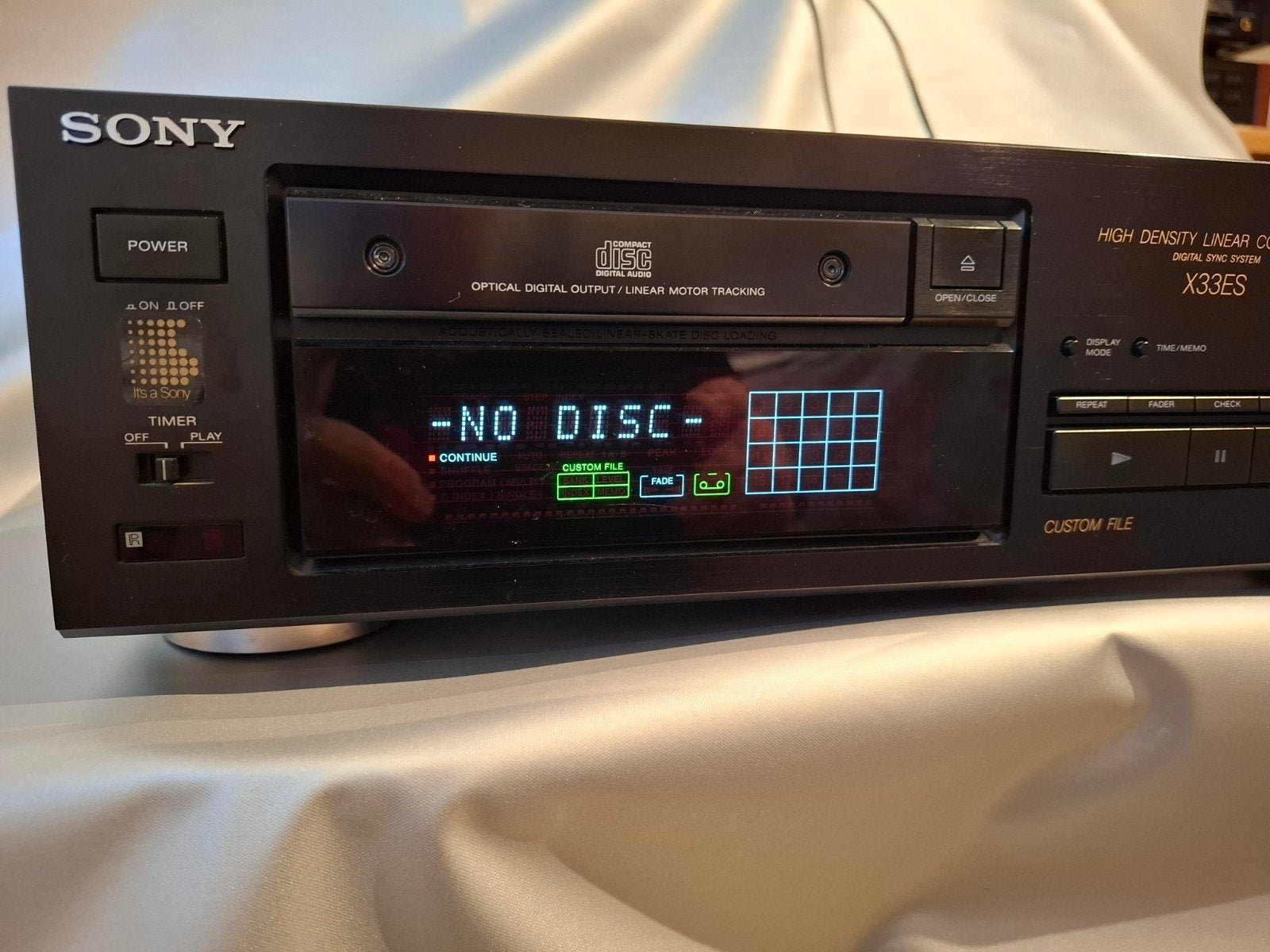 Sony CDP-X33ES CD-speler met afstandsbediening, Audio, Tv en Foto, Ophalen of Verzenden, Zo goed als nieuw, Sony