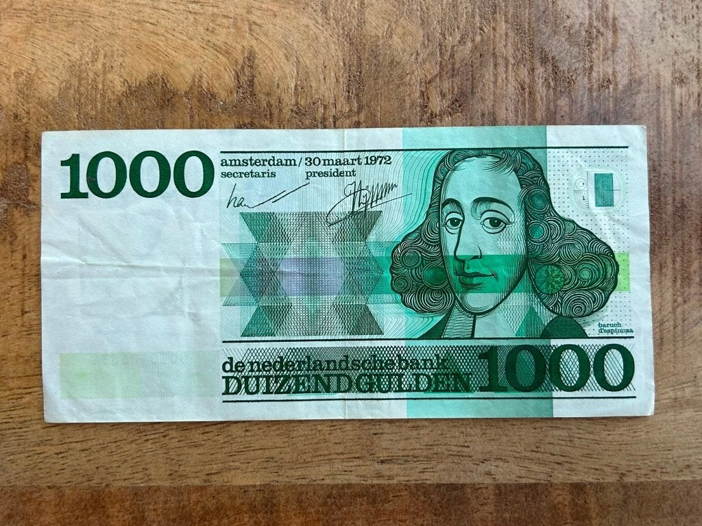 1000 gulden biljet, Spinoza, Ophalen of Verzenden, 1000 gulden