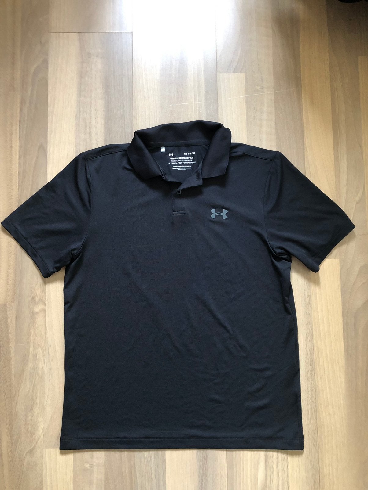 Under armour poloshirt/sportshirt maat S, Verzenden, Zwart, Zo goed als nieuw, Algemeen