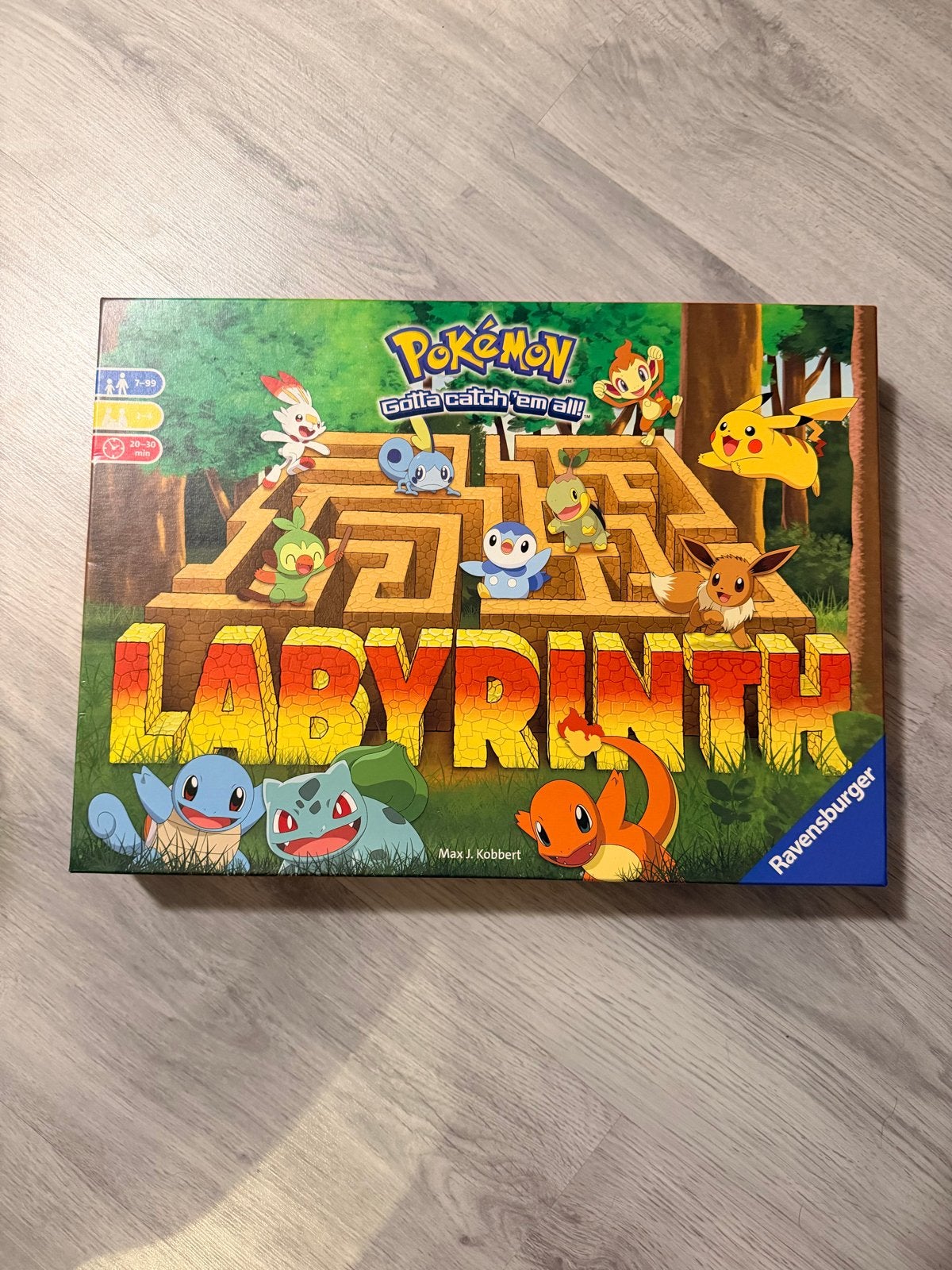 Pokémon Labyrinth Bordspel - Zo goed als nieuw, Drie of vier spelers, Ophalen of Verzenden, Zo goed als nieuw