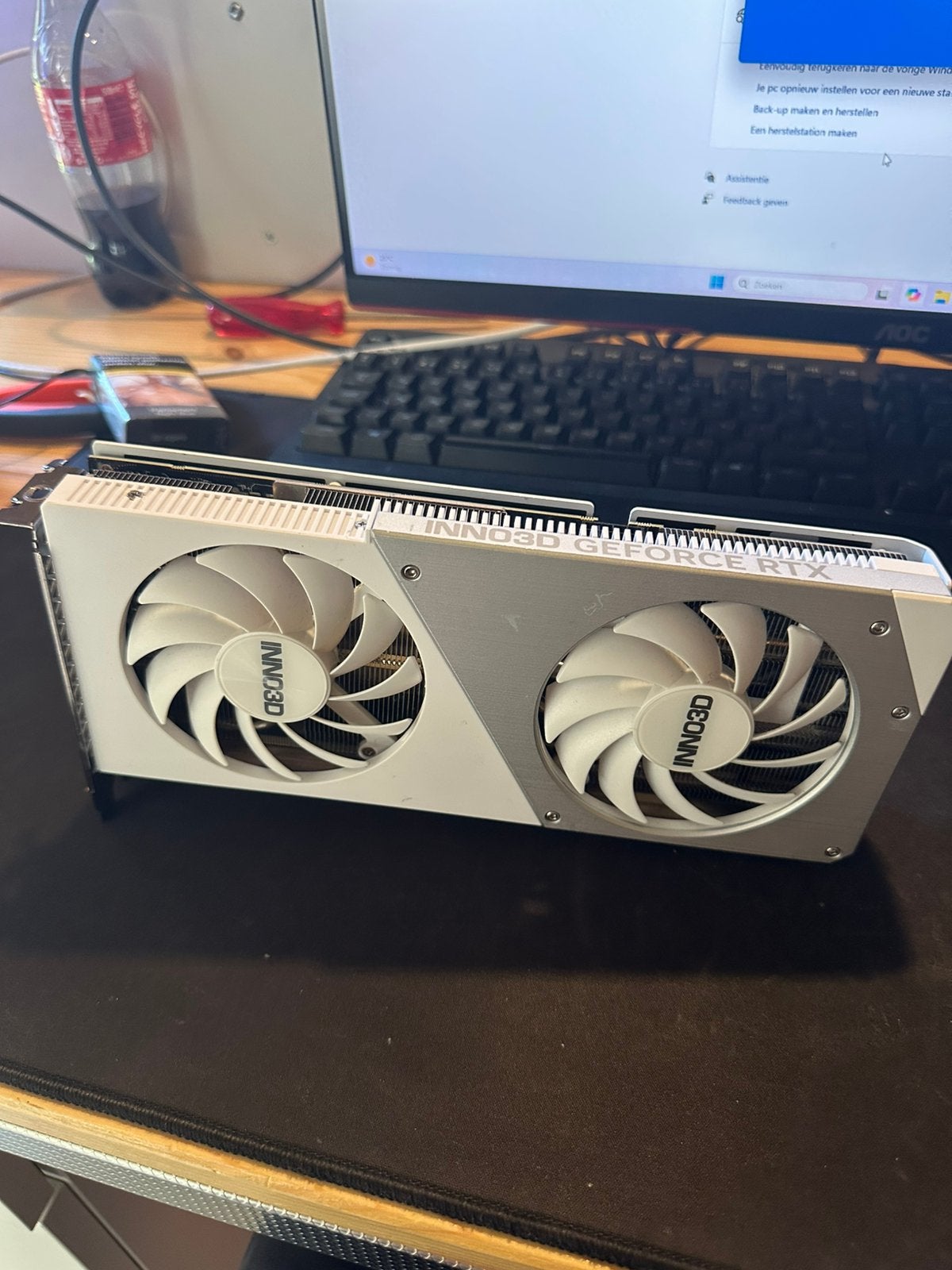 Inno3D RTX 4070 OC 12GB White | Tested | Gaming GPU, Computers en Software, Videokaarten, GDDR6, PCI-Express 4, Ophalen of Verzenden