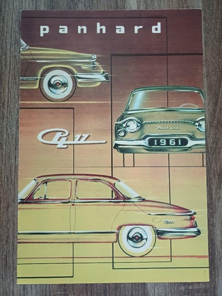 Panhard PL17 brochure uit 1961, Ophalen of Verzenden, Gelezen, Overige merken